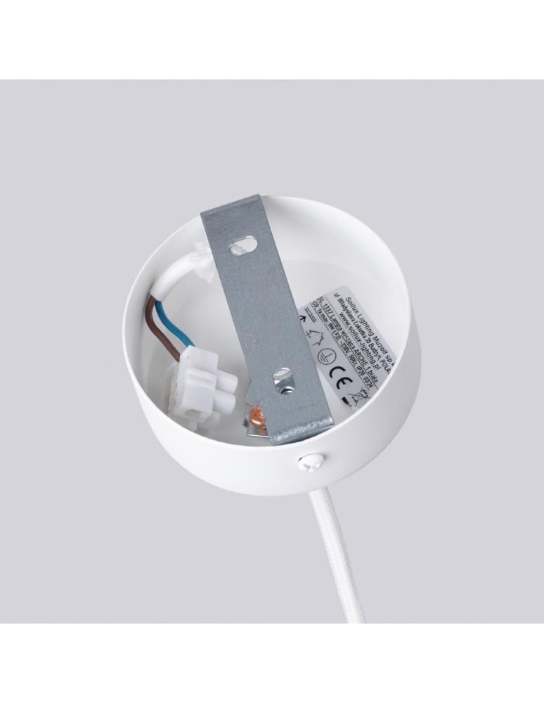 Pendant lamps - Sollux ARCHE 1 pendant lamp white SL.1337 - product kolory-swiatla.pl 4