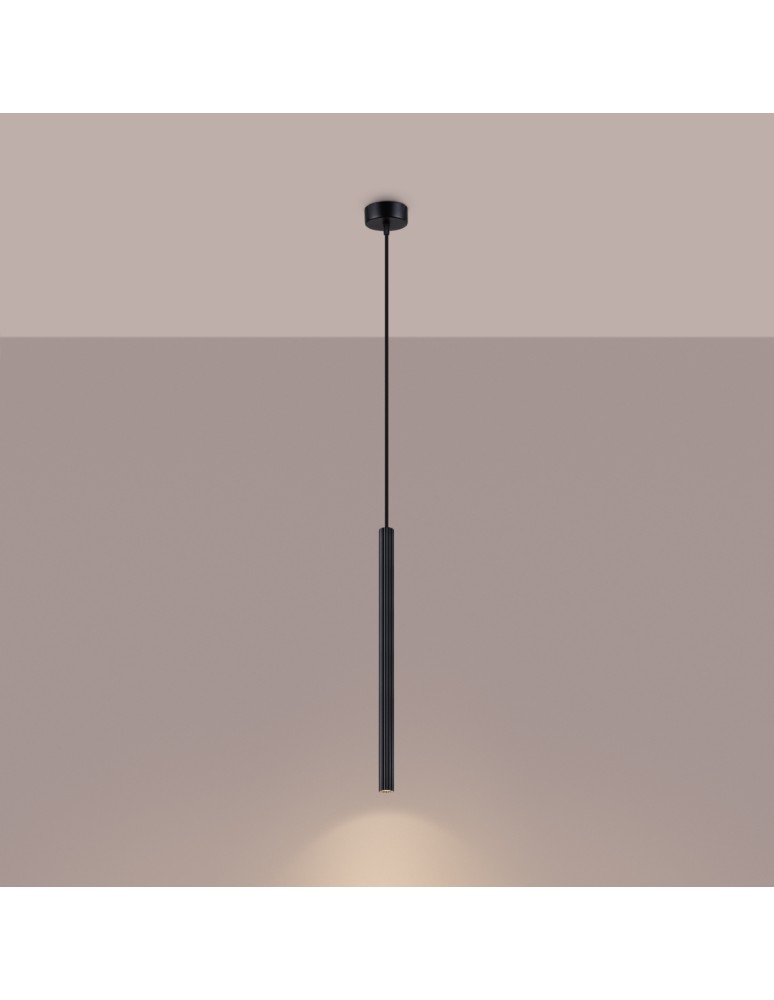 Pendant lamps - Sollux ARCHE 1 pendant lamp black SL.1338 - product kolory-swiatla.pl 3