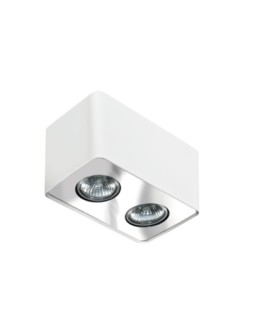 Azzardo NINO 2 WHITE/CHROM 2xGU10 Surface-mounted White/Chrome AZ0737