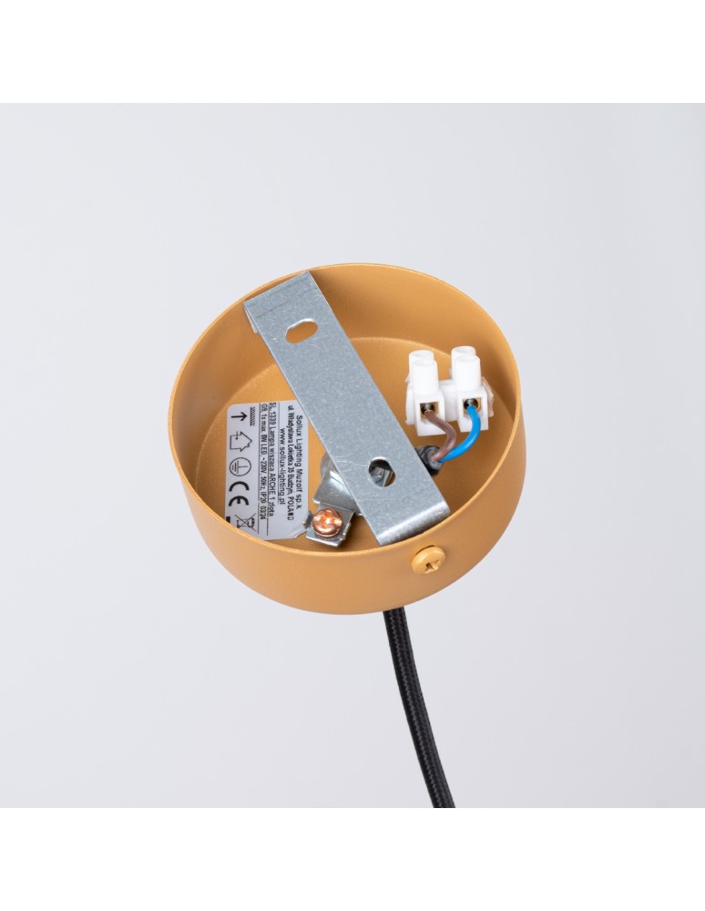 Pendant lamps - Sollux ARCHE 1 gold pendant lamp SL.1339 - product kolory-swiatla.pl 4