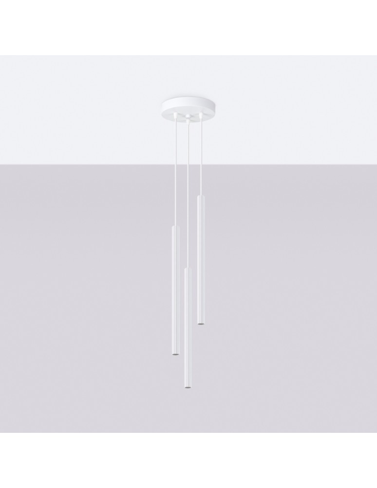 Pendant lamps - Sollux ARCHE 3P pendant lamp white SL.1340 - product kolory-swiatla.pl 2