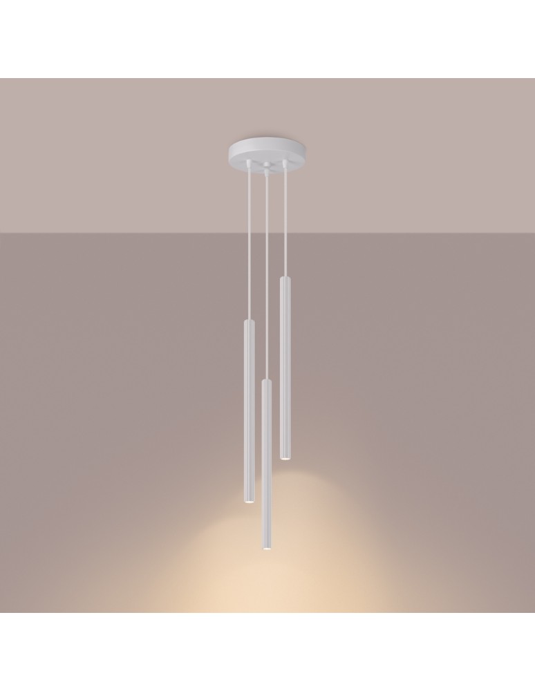 Pendant lamps - Sollux ARCHE 3P pendant lamp white SL.1340 - product kolory-swiatla.pl 3