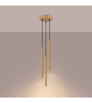 Pendant lamps - Sollux ARCHE 3P gold pendant lamp SL.1342 - product 3