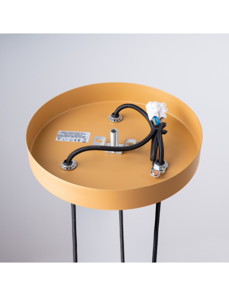 Pendant lamps - Sollux ARCHE 3P gold pendant lamp SL.1342 - product kolory-swiatla.pl 4