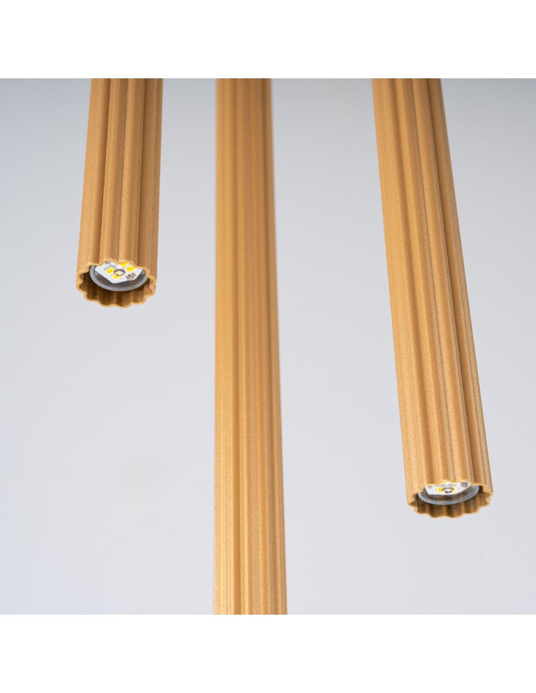 Pendant lamps - Sollux ARCHE 3P gold pendant lamp SL.1342 - product kolory-swiatla.pl 5