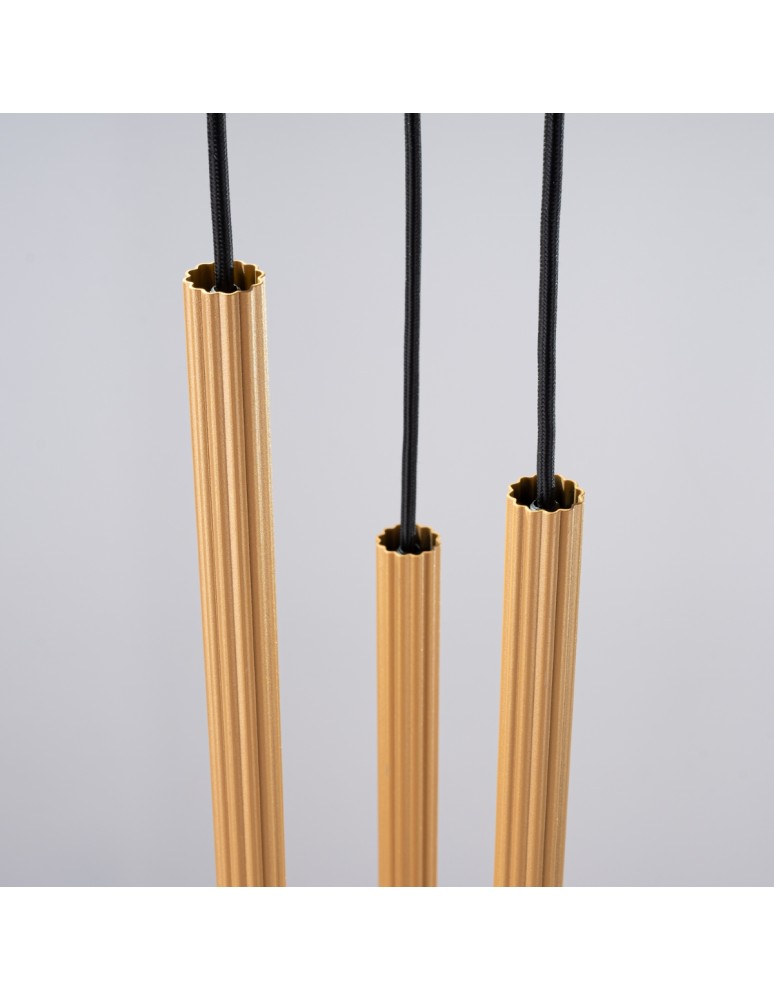 Pendant lamps - Sollux ARCHE 3P gold pendant lamp SL.1342 - product kolory-swiatla.pl 6