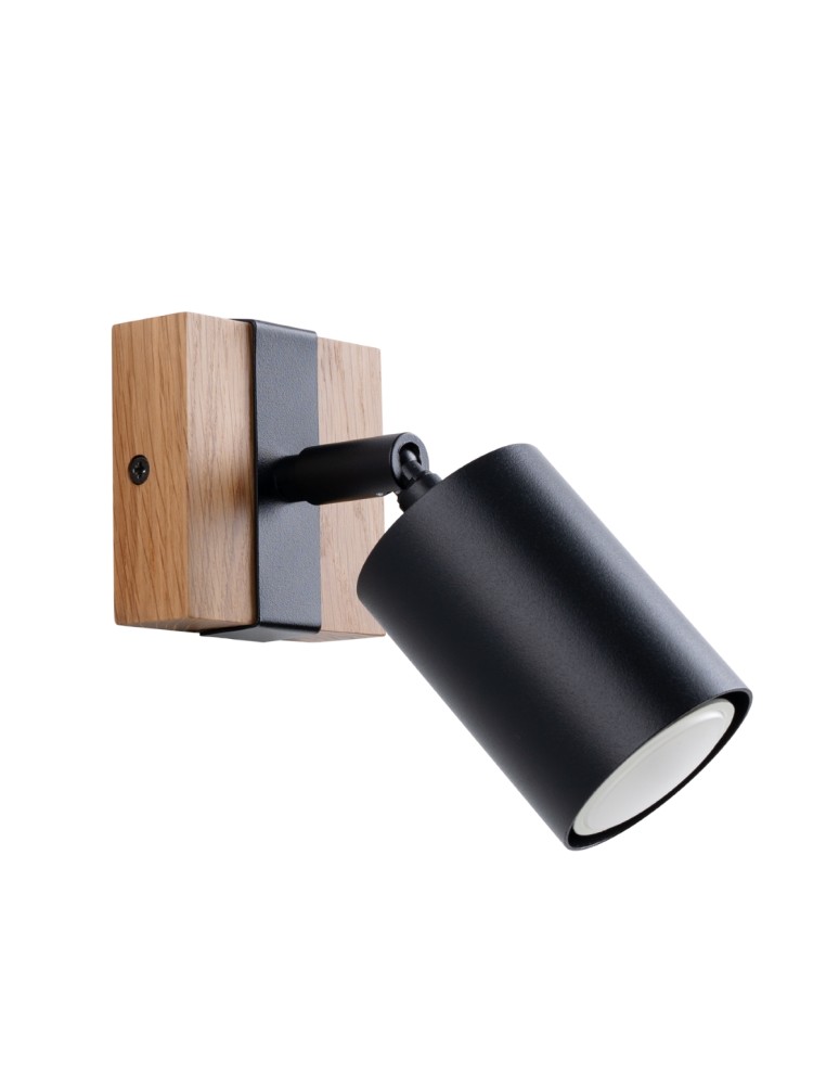 Wall lamps - Sollux Wall lamp FAGER 1 black SL.1343 - product kolory-swiatla.pl 1
