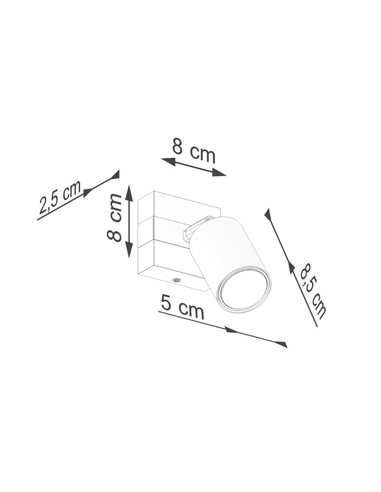Wall lamps - Sollux Wall lamp FAGER 1 black SL.1343 - product kolory-swiatla.pl 8