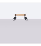 Adjustable ceiling lamps - spots - Sollux Plafond FAGER 2 black SL.1344 - product 2