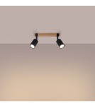 Adjustable ceiling lamps - spots - Sollux Plafond FAGER 2 black SL.1344 - product 3