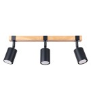 Adjustable ceiling lamps - spots - Sollux Plafond FAGER 3 black SL.1345 - product 1