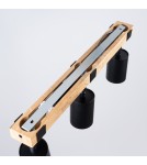 Adjustable ceiling lamps - spots - Sollux Plafond FAGER 3 black SL.1345 - product 4