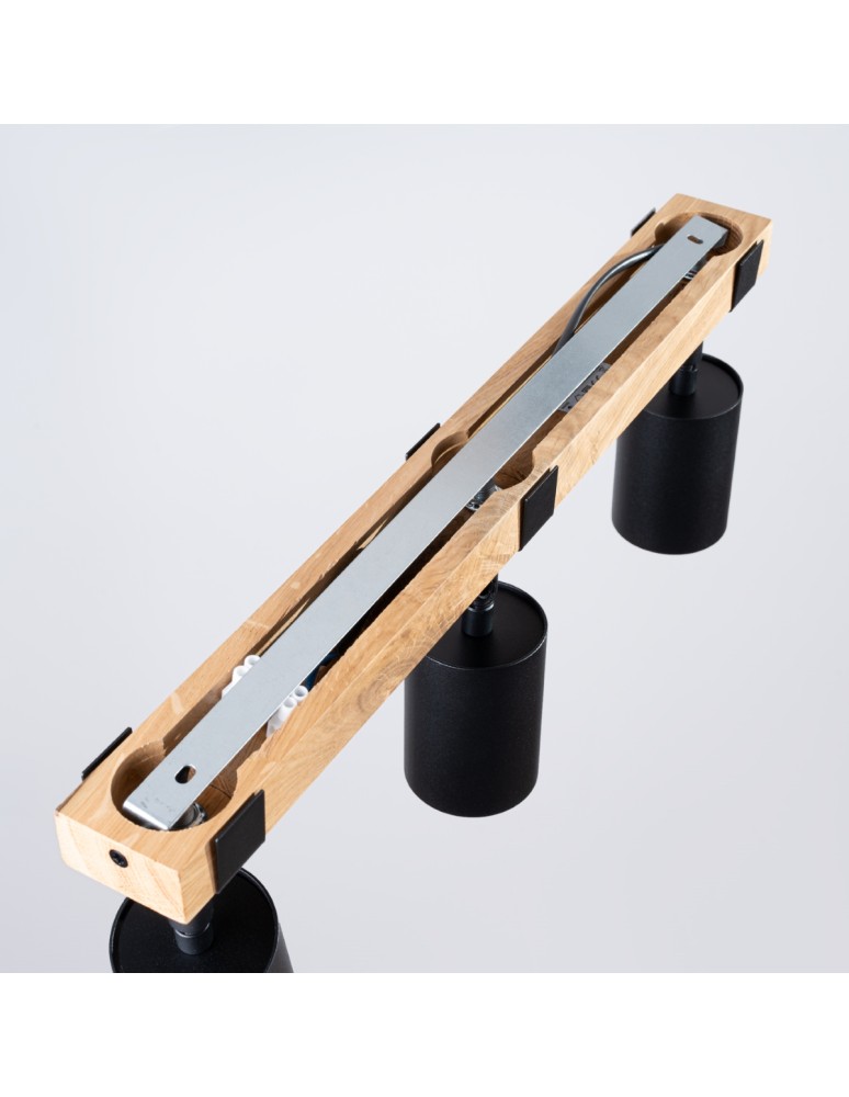 Adjustable ceiling lamps - spots - Sollux Plafond FAGER 3 black SL.1345 - product kolory-swiatla.pl 4