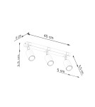 Adjustable ceiling lamps - spots - Sollux Plafond FAGER 3 black SL.1345 - product 11