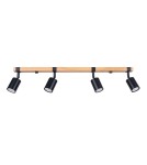 Adjustable ceiling lamps - spots - Sollux Plafond FAGER 4L black SL.1346 - product 1