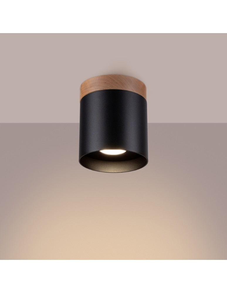 Round ceiling luminaires - Sollux Plafond RIF black SL.1349 - product kolory-swiatla.pl 3