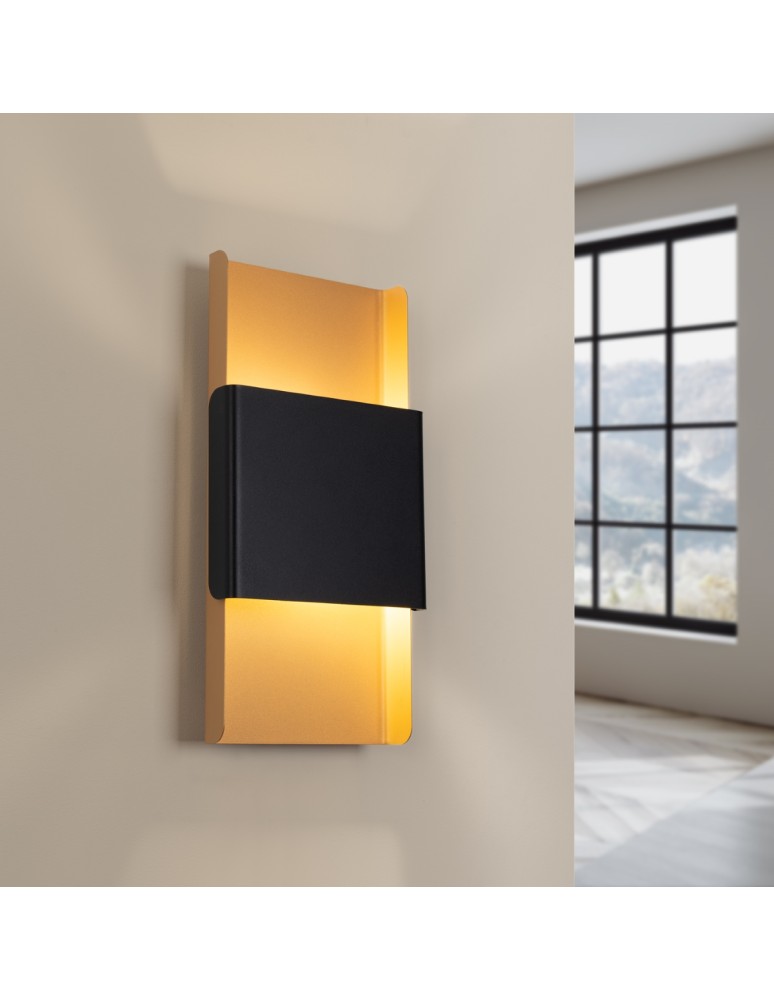 Wall lamps - Sollux Wall lamp DURLIN gold/black SL.1354 - product kolory-swiatla.pl 5