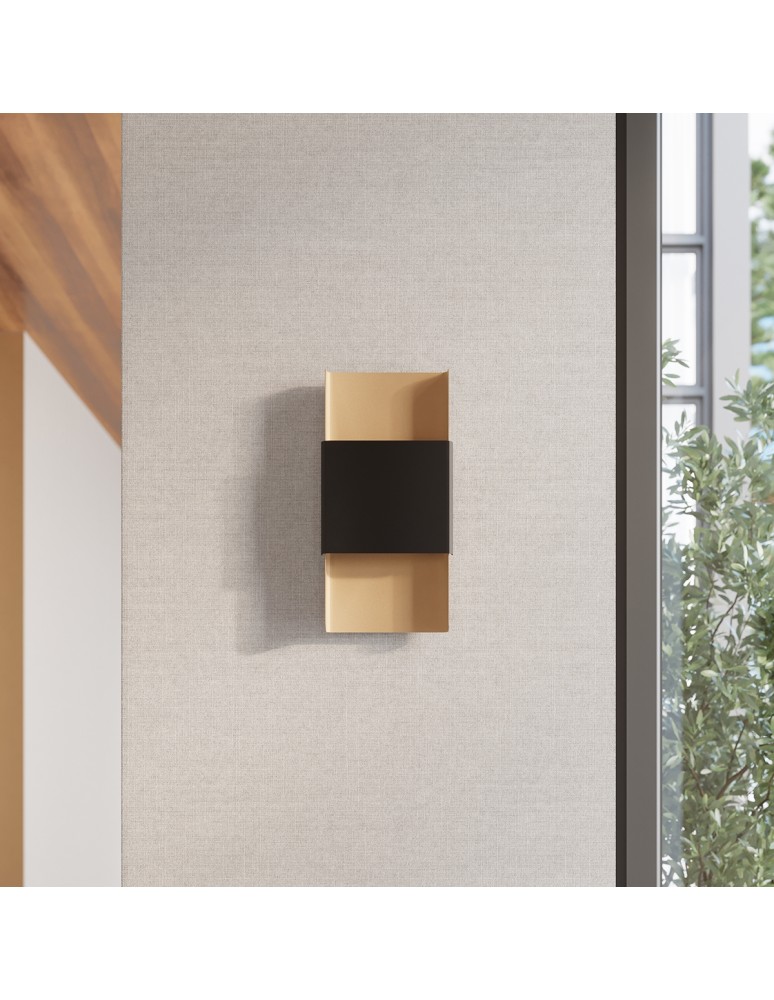 Wall lamps - Sollux Wall lamp DURLIN gold/black SL.1354 - product kolory-swiatla.pl 10