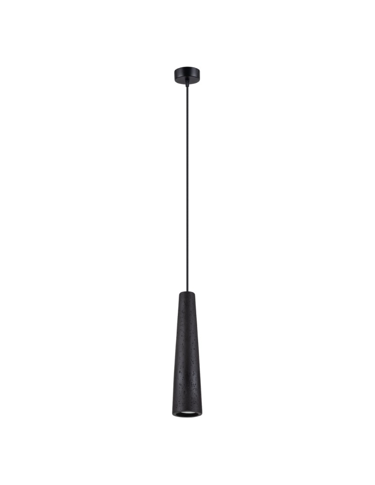 Pendant lamps - Sollux ELECTRA black concrete pendant lamp SL.1355 - product kolory-swiatla.pl 1