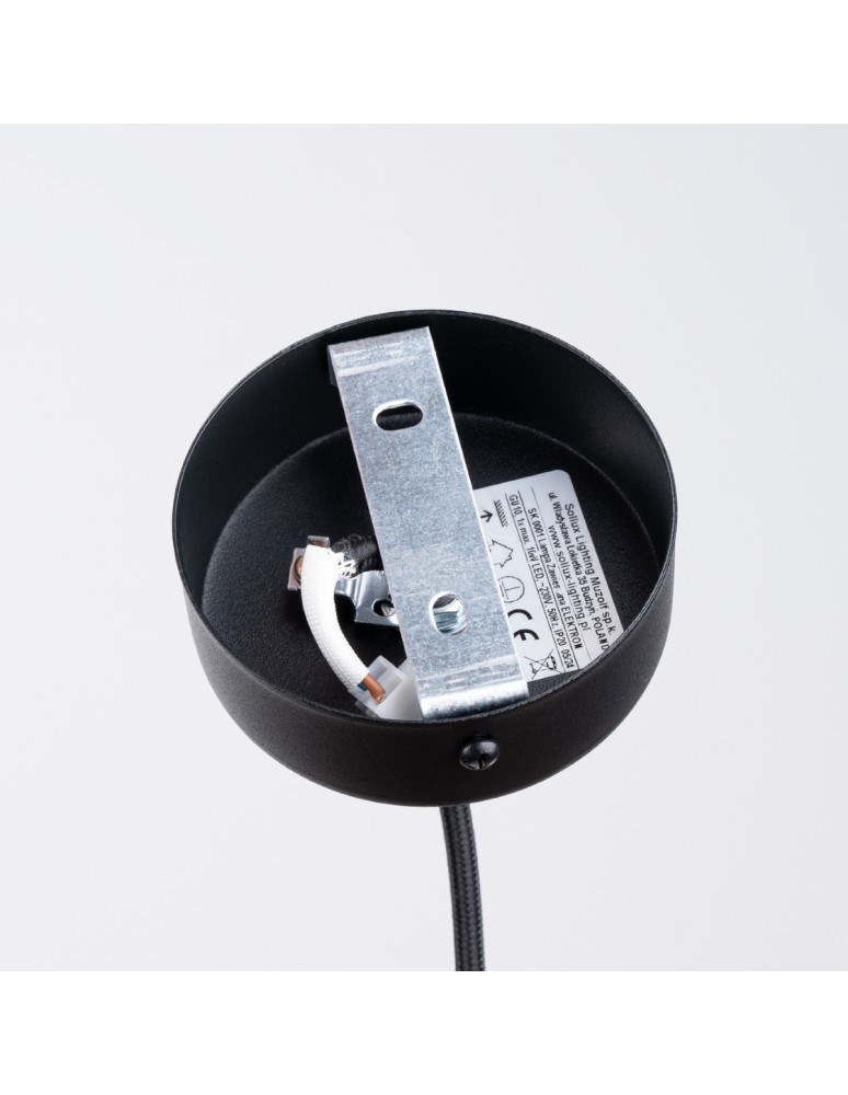 Pendant lamps - Sollux ELECTRA black concrete pendant lamp SL.1355 - product kolory-swiatla.pl 4