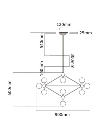Orlicki Design Bao Gold 10xE27 - produkt 2
