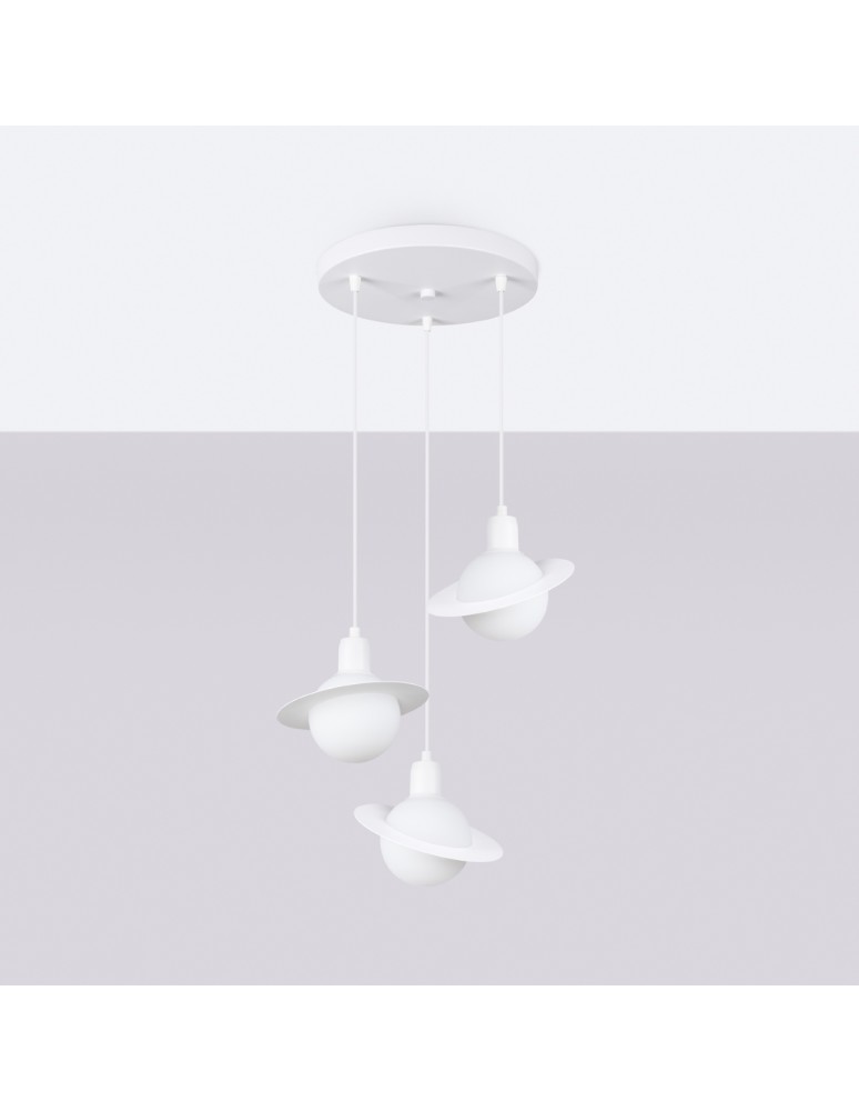 Pendant lamps - Sollux HYPERION 3P pendant lamp white SL.1357 - product kolory-swiatla.pl 2