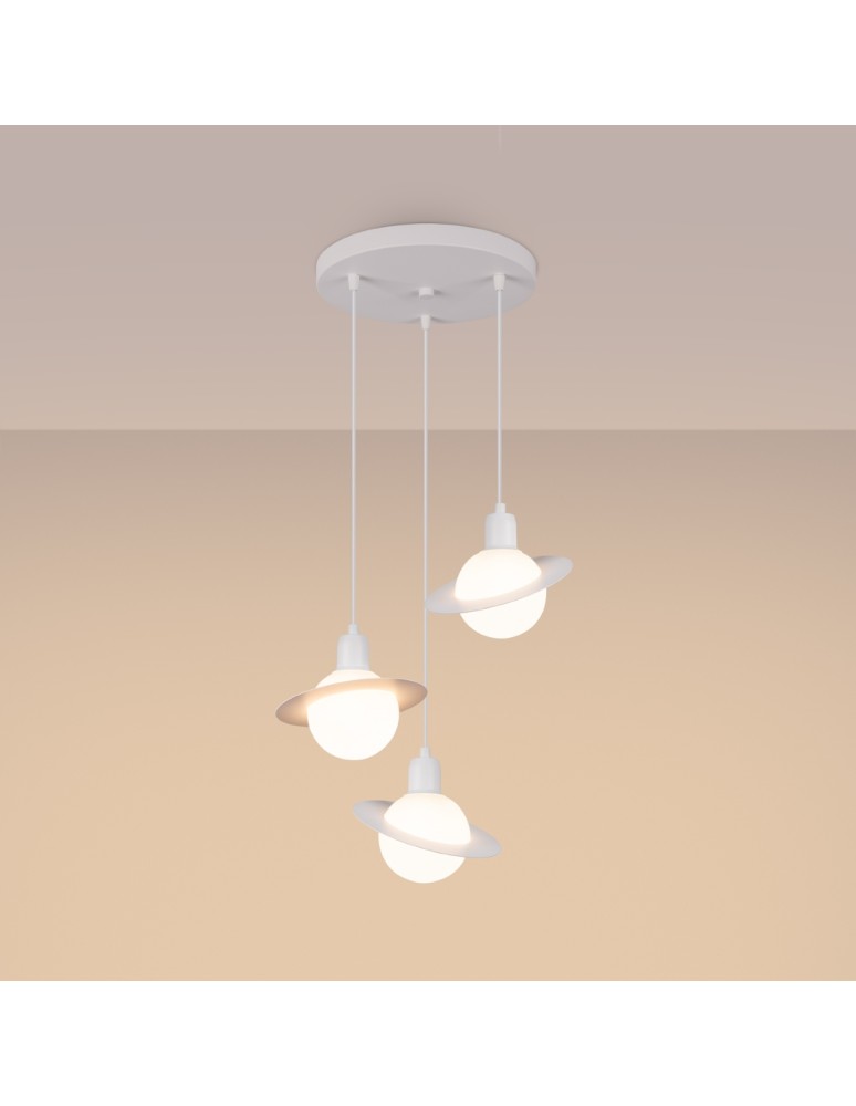 Pendant lamps - Sollux HYPERION 3P pendant lamp white SL.1357 - product kolory-swiatla.pl 3