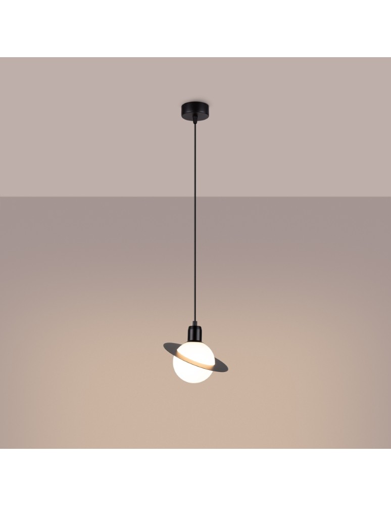 Pendant lamps - Sollux HYPERION 1 pendant lamp black SL.1358 - product kolory-swiatla.pl 3