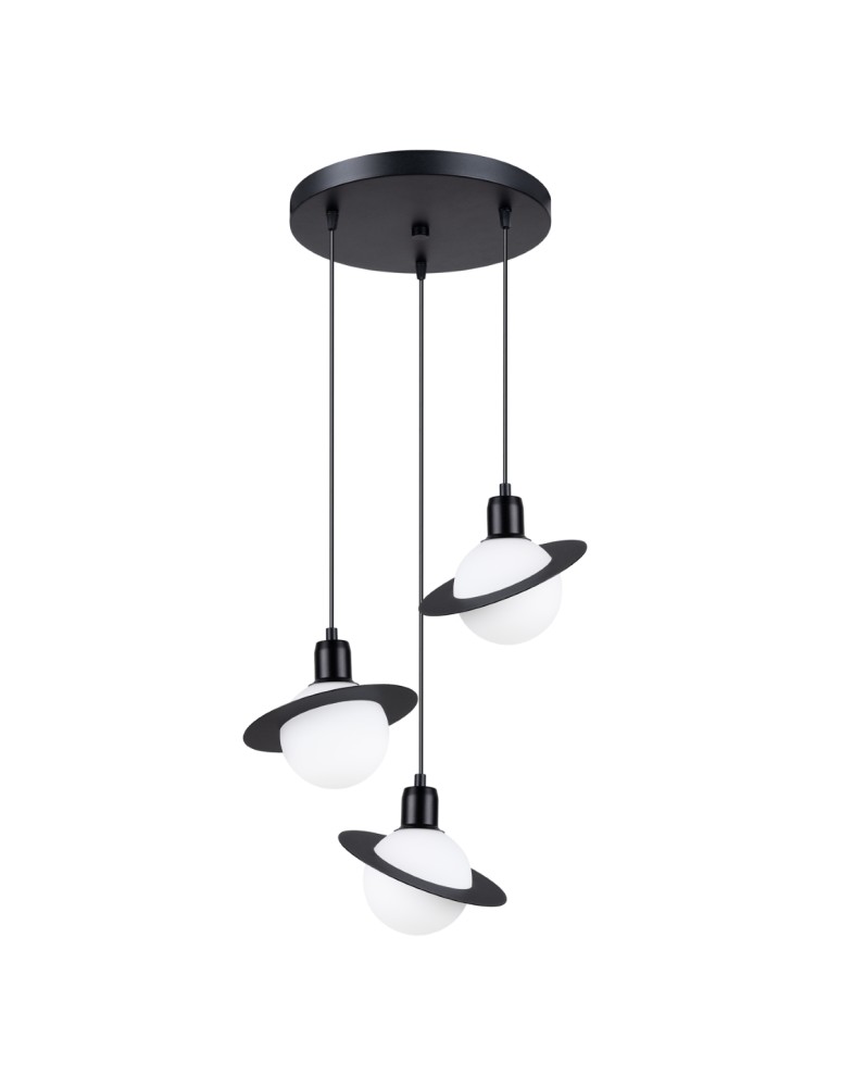 Pendant lamps - Sollux HYPERION 3P pendant lamp black SL.1359 - product kolory-swiatla.pl 1