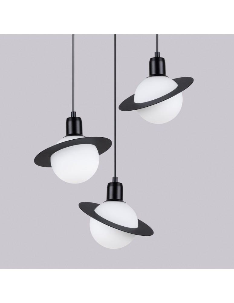 Pendant lamps - Sollux HYPERION 3P pendant lamp black SL.1359 - product kolory-swiatla.pl 8
