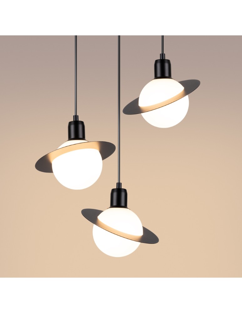 Pendant lamps - Sollux HYPERION 3P pendant lamp black SL.1359 - product kolory-swiatla.pl 9