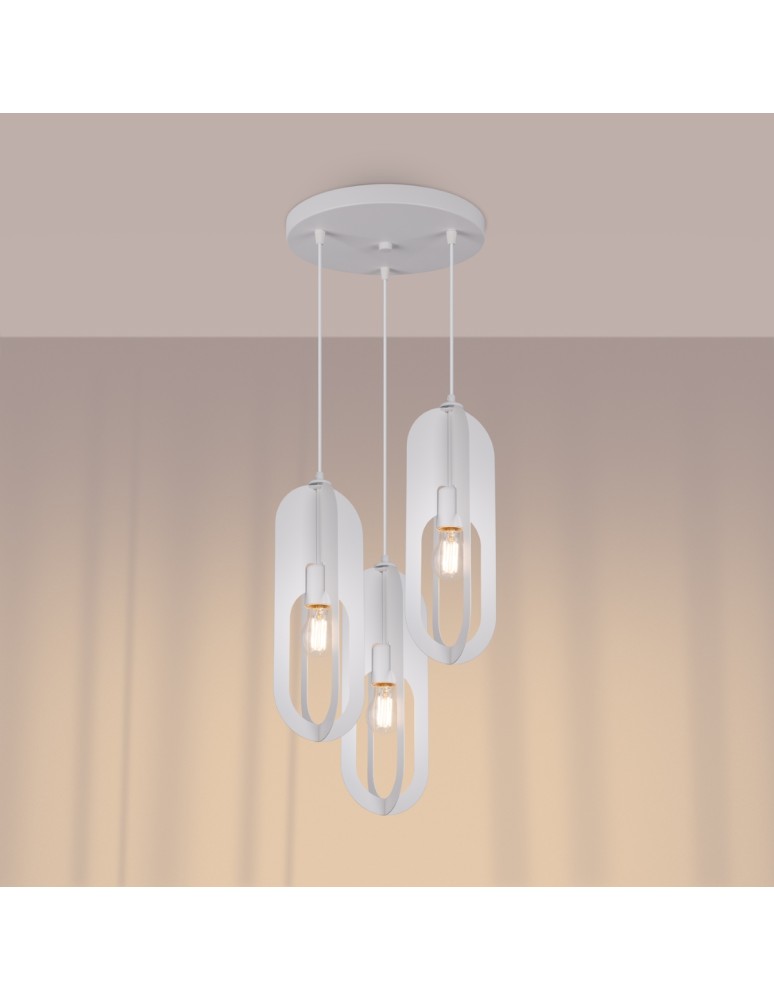 Pendant lamps - Sollux NICUS 3P pendant lamp white SL.1361 - product kolory-swiatla.pl 3