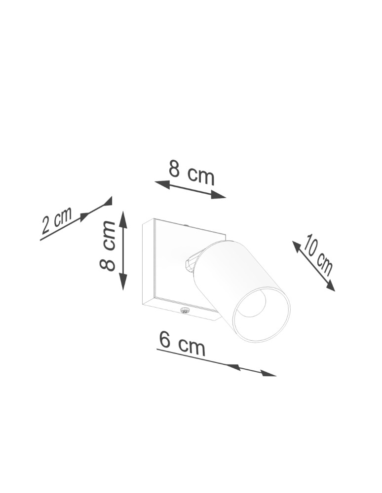 Wall lamps - Sollux Wall lamp WINX black/chrome SL.1366 - product kolory-swiatla.pl 9