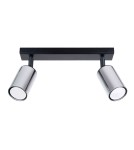 Adjustable ceiling lamps - spots - Sollux Plafond WINX 2 black/chrome SL.1367 - product 1
