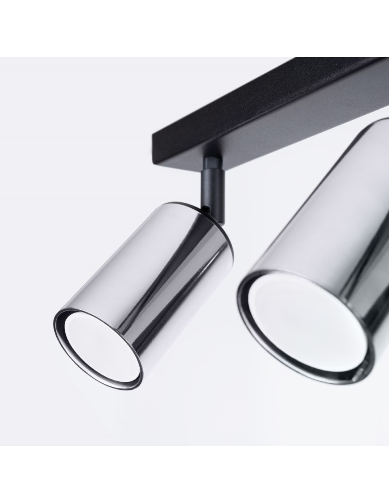 Adjustable ceiling lamps - spots - Sollux Plafond WINX 2 black/chrome SL.1367 - product kolory-swiatla.pl 6