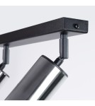 Adjustable ceiling lamps - spots - Sollux Plafond WINX 2 black/chrome SL.1367 - product 7