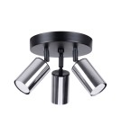 Adjustable ceiling lamps - spots - Sollux Plafond WINX 3P black/chrome SL.1369 - product 1