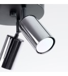 Adjustable ceiling lamps - spots - Sollux Plafond WINX 3P black/chrome SL.1369 - product 7