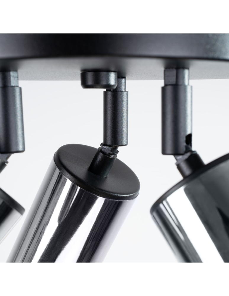 Adjustable ceiling lamps - spots - Sollux Plafond WINX 3P black/chrome SL.1369 - product kolory-swiatla.pl 8