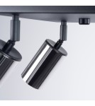 Adjustable ceiling lamps - spots - Sollux Plafond WINX 4 black/chrome SL.1370 - product 6