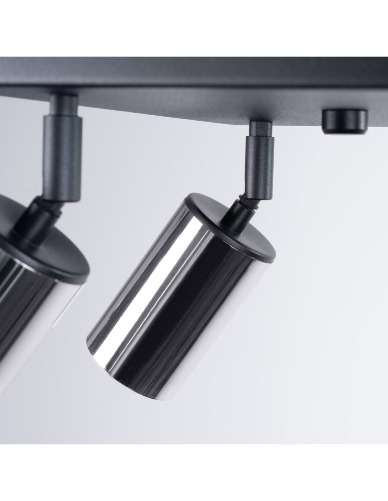 Adjustable ceiling lamps - spots - Sollux Plafond WINX 4 black/chrome SL.1370 - product kolory-swiatla.pl 6