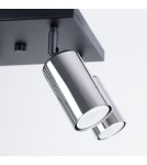 Adjustable ceiling lamps - spots - Sollux Plafond WINX 4 black/chrome SL.1370 - product 7