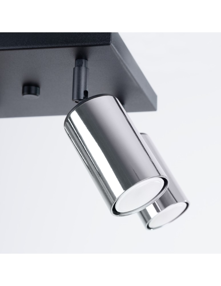 Adjustable ceiling lamps - spots - Sollux Plafond WINX 4 black/chrome SL.1370 - product kolory-swiatla.pl 7