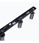 Adjustable ceiling lamps - spots - Sollux Plafond WINX 4L black/chrome SL.1371 - product 4