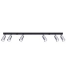 Adjustable ceiling lamps - spots - Sollux Plafond WINX 6L black/chrome SL.1372 - product 1