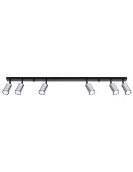 Sollux Plafon WINX 6L czarny/chrom SL.1372