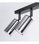 Adjustable ceiling lamps - spots - Sollux Plafond WINX 6L black/chrome SL.1372 - product 6