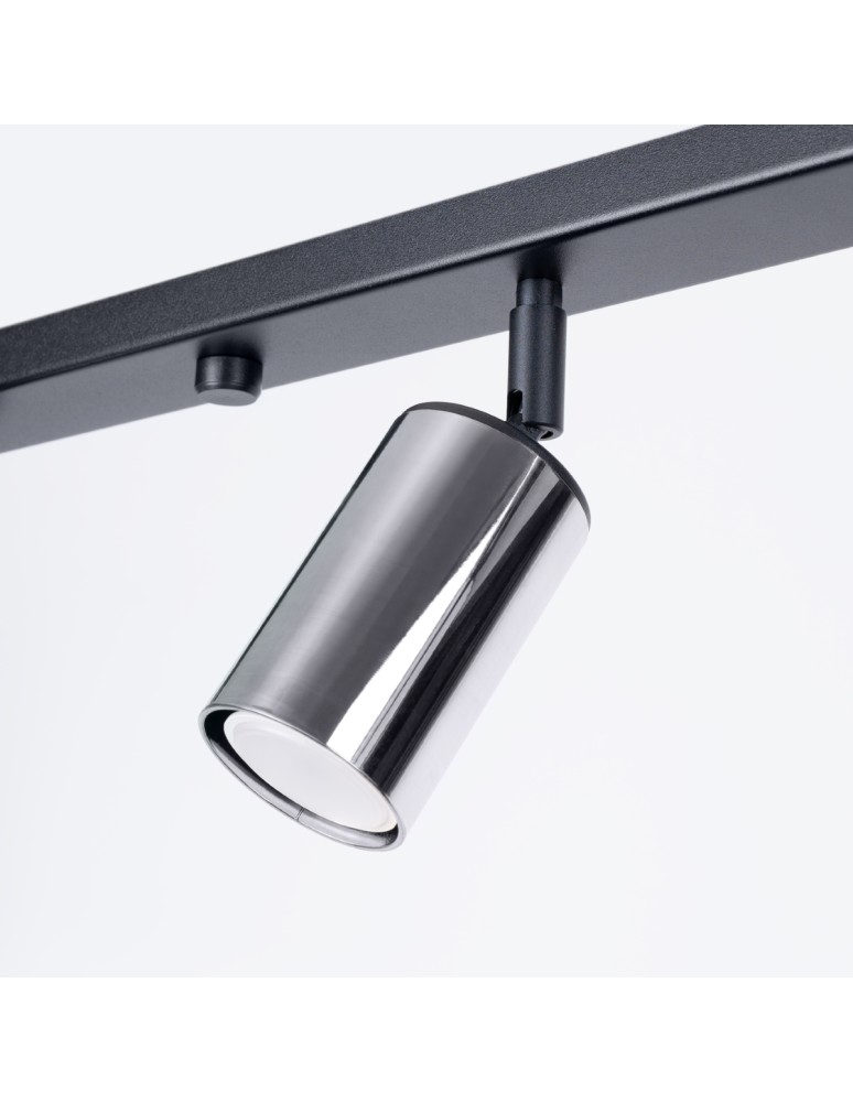 Adjustable ceiling lamps - spots - Sollux Plafond WINX 6L black/chrome SL.1372 - product kolory-swiatla.pl 8