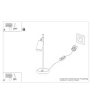 Table lamps - Sollux WINX desk lamp black/chrome SL.1373 - product 9