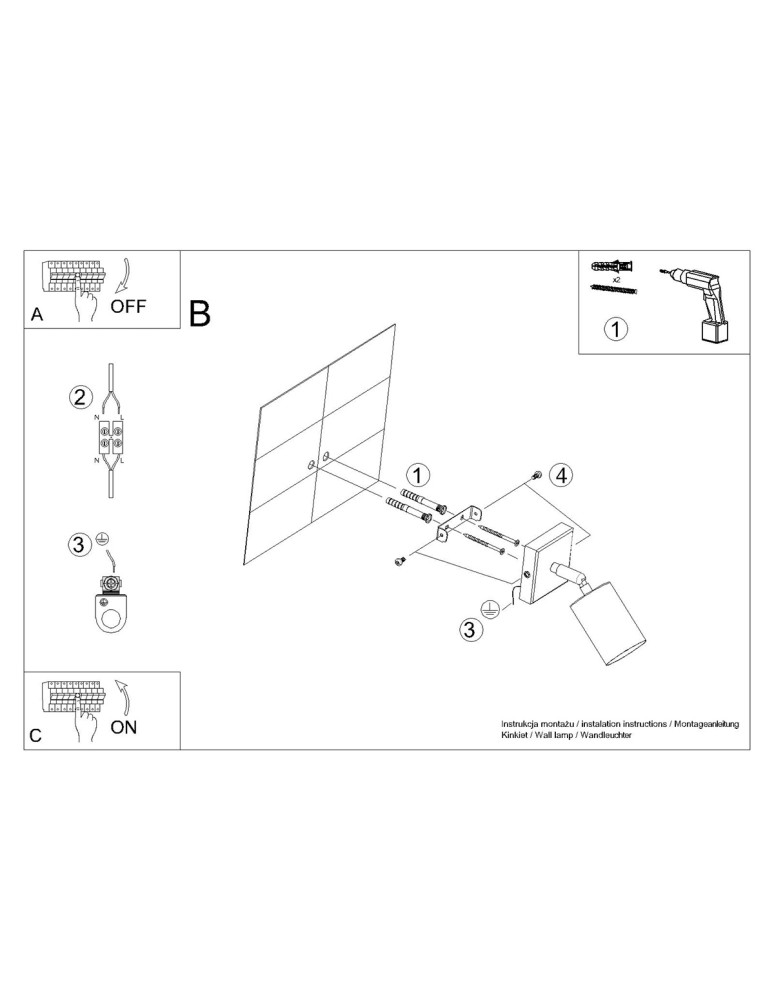 Wall lamps - Sollux Wall lamp WINX black/copper SL.1374 - product kolory-swiatla.pl 10